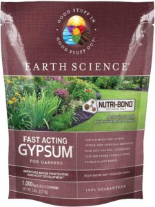 gypsum powder helps gardens