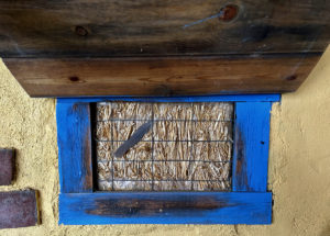 truth window in straw bale home