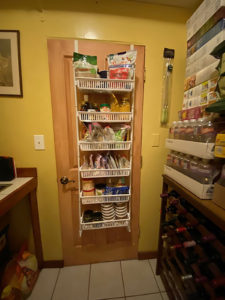 off grid living pantry stocked