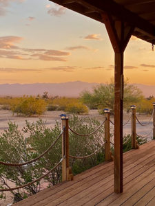 desert views from straw bale home