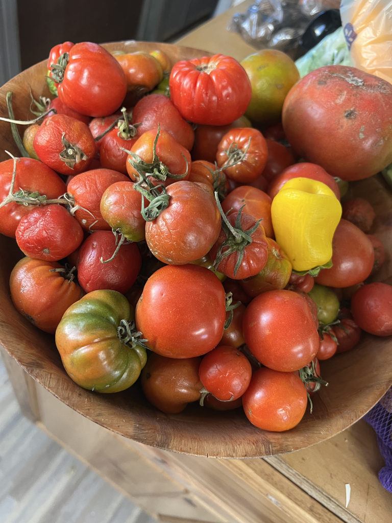 heirloom organic homegrown tomatoes